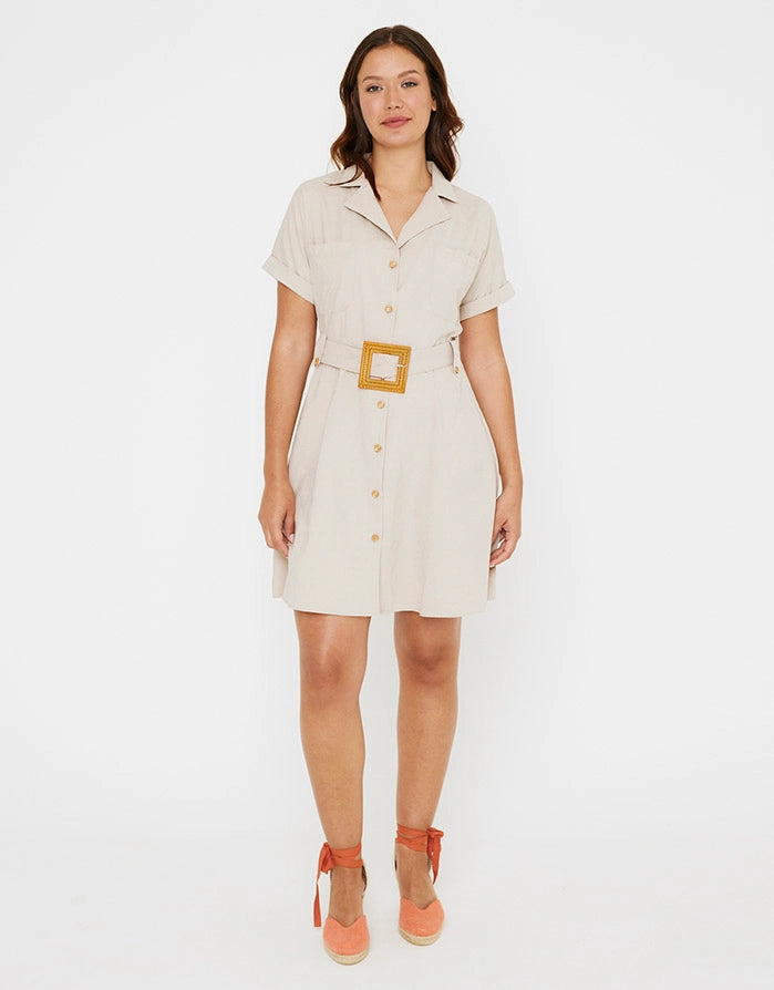 Vestido Corto Crema - Ilice 