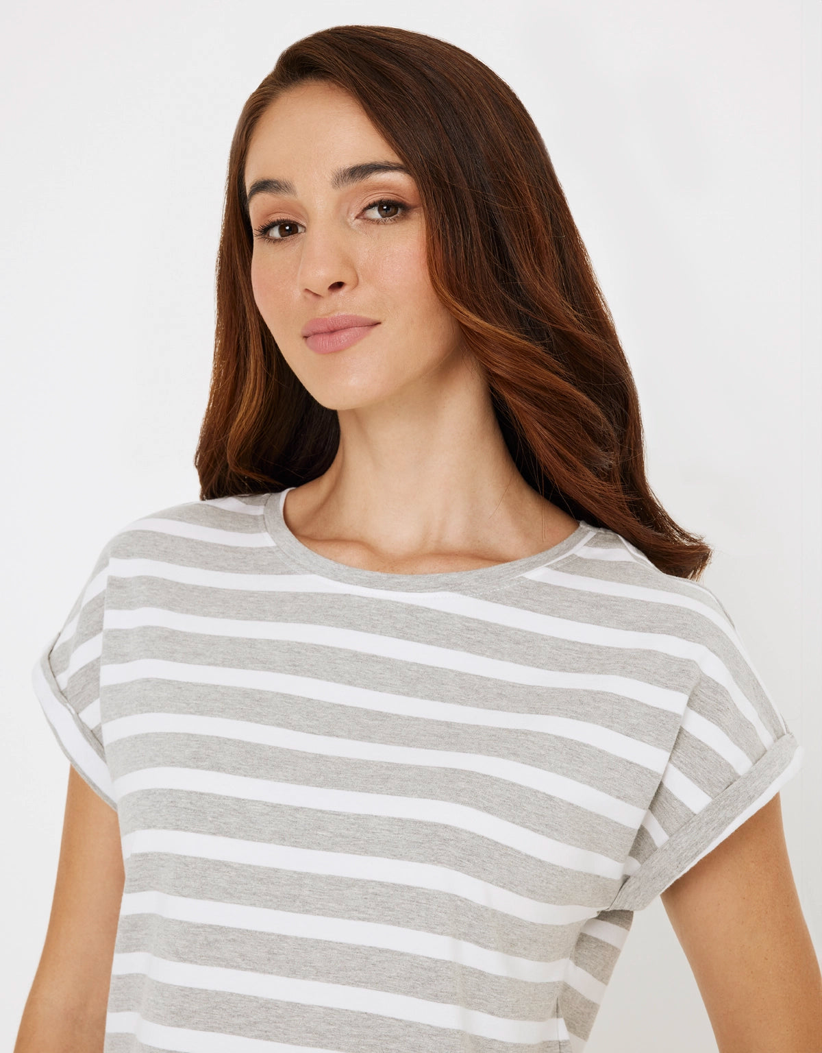 Camiseta Manga Corta de Rayas - Madonna 