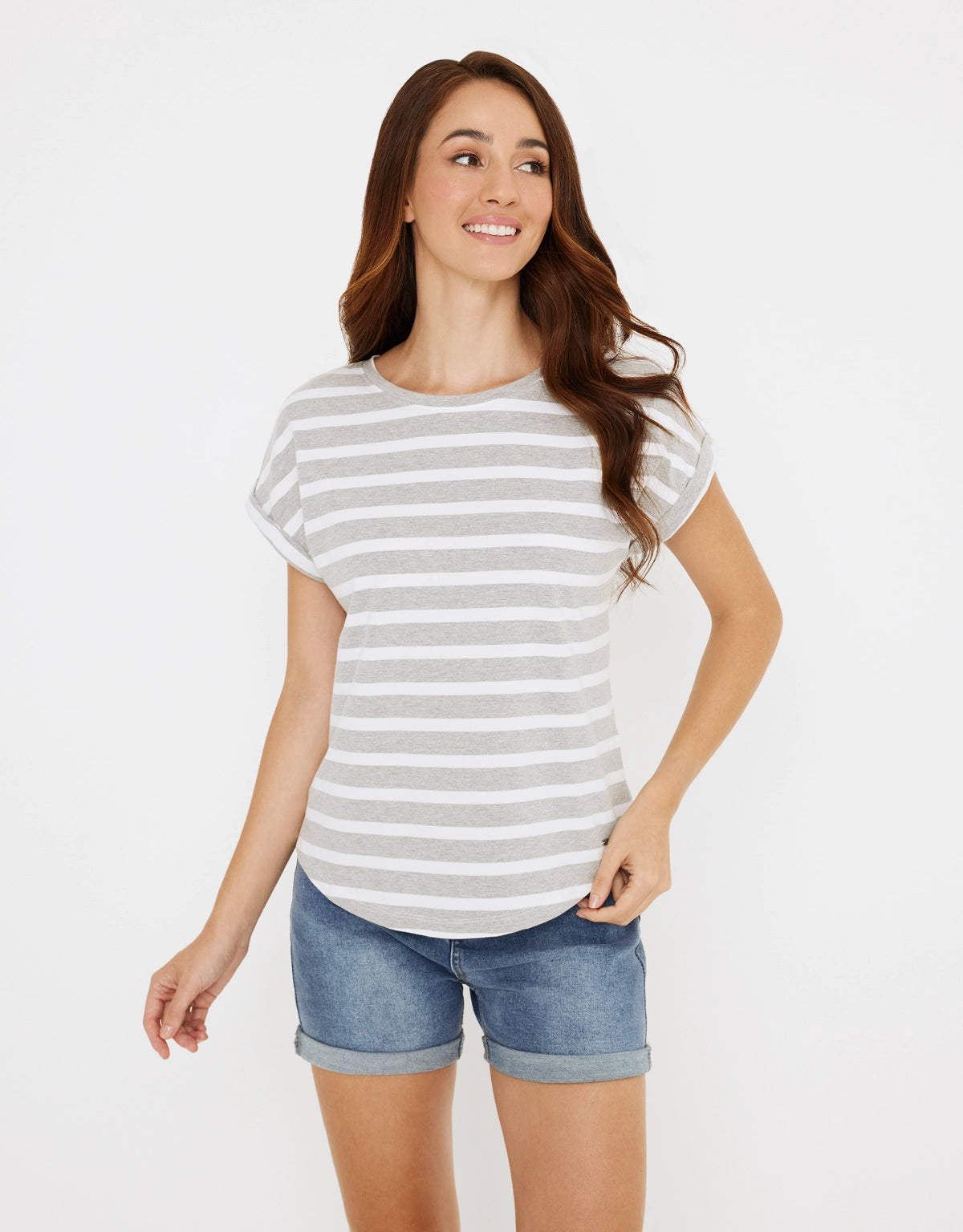 Camiseta Manga Corta de Rayas - Madonna 