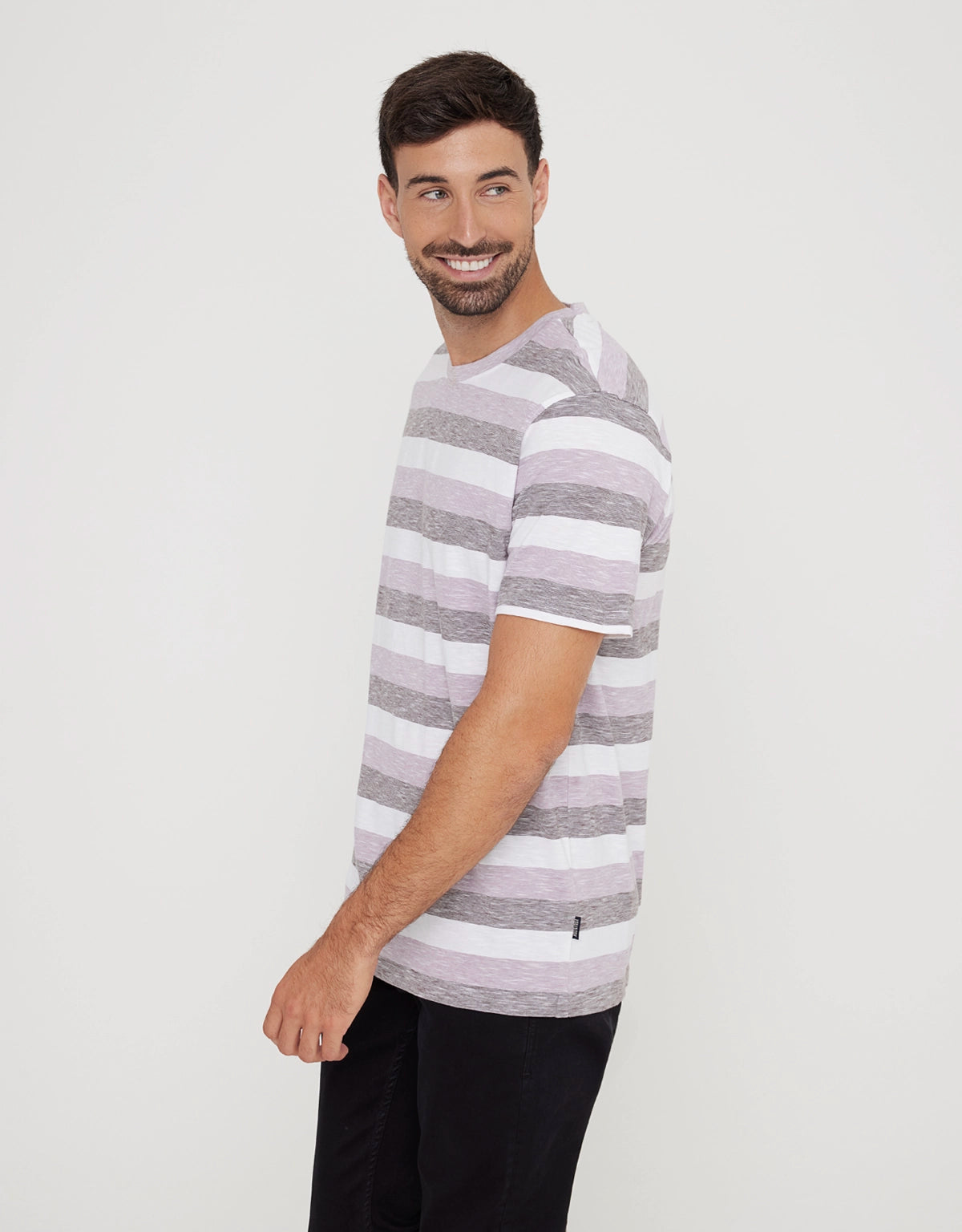 Camiseta Manga Corta Algodón Morado - Galizury 
