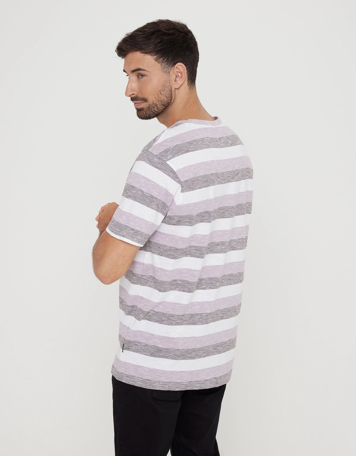 Camiseta Manga Corta Algodón Morado - Galizury 