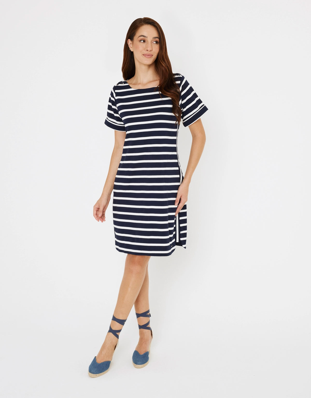 Vestido Corto Rayas - Marini 