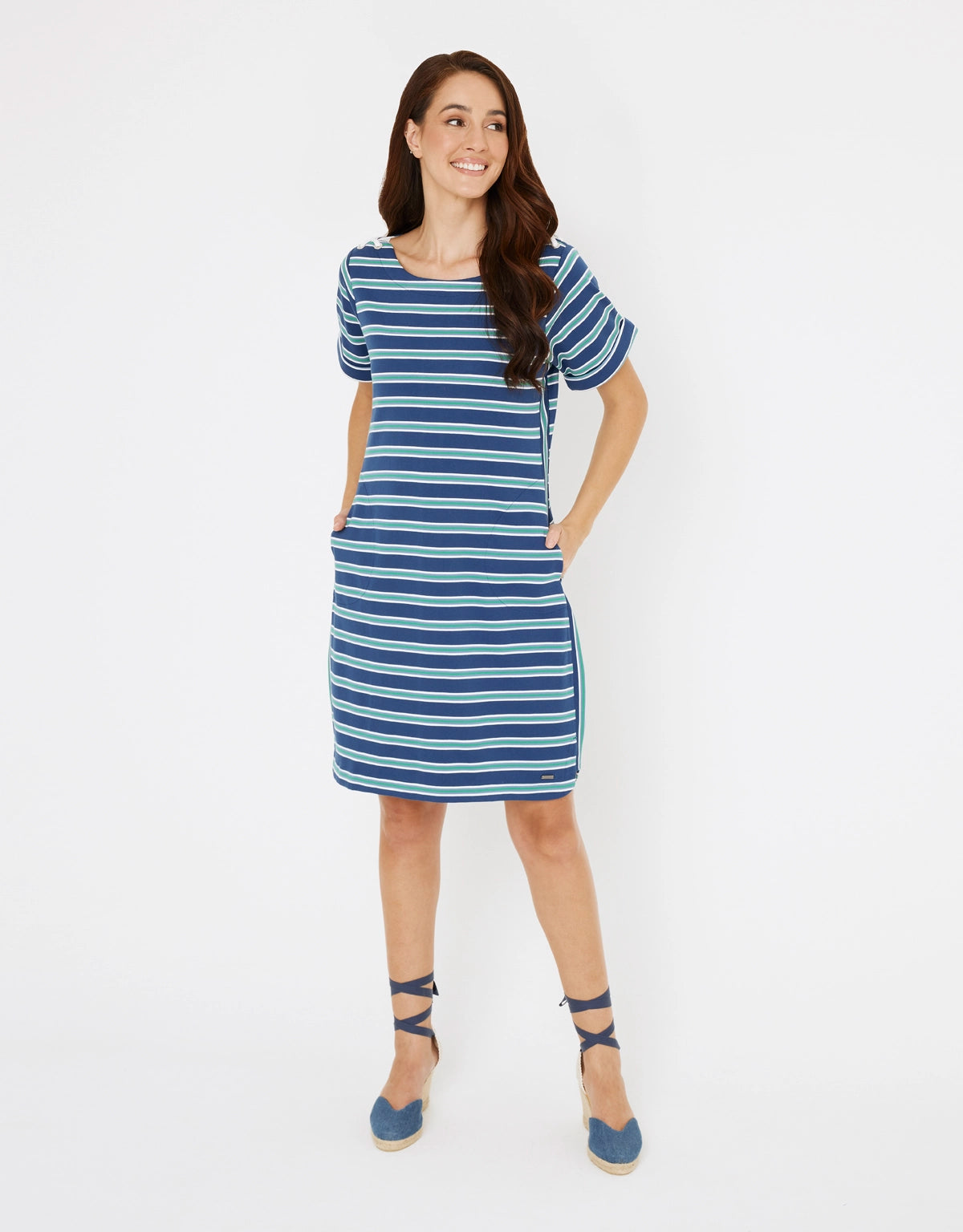 Vestido Corto Rayas - Marini 