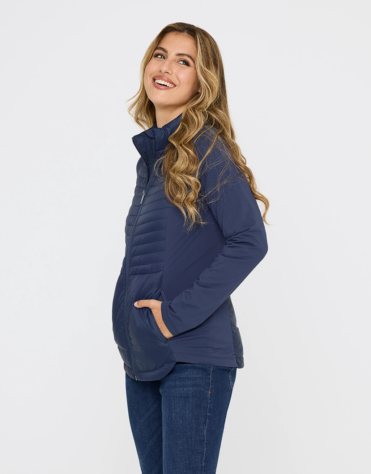 Chaqueta Acolchada Azul Marino - Efeba 