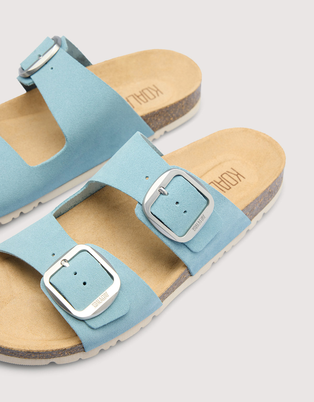 Grayish Blue Bio Sandal - Emerald