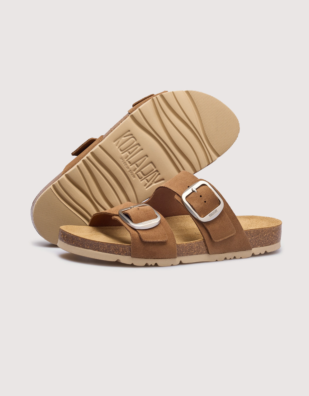 Bio Suede Mink Sandal - Emerald