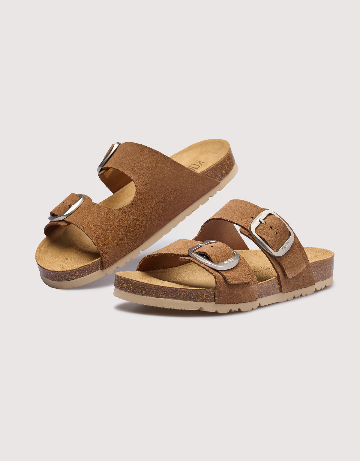Bio Suede Mink Sandal - Emerald