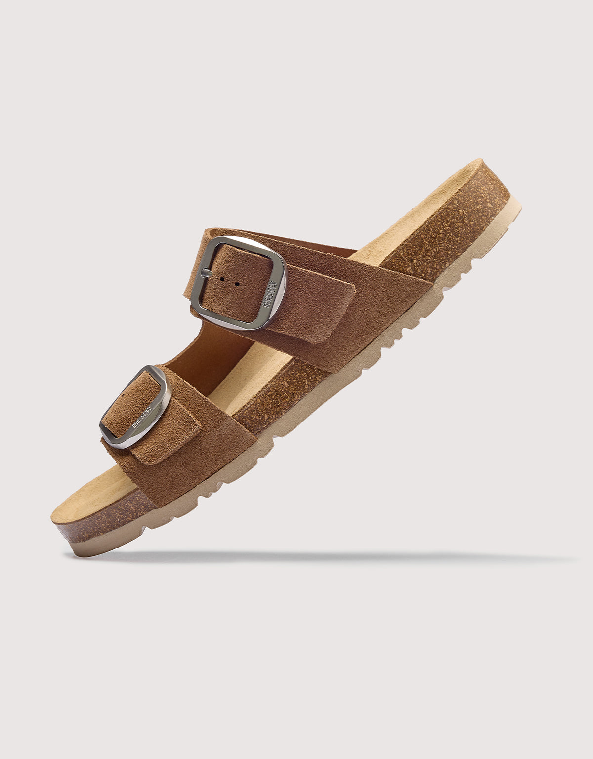 Bio Suede Mink Sandal - Emerald