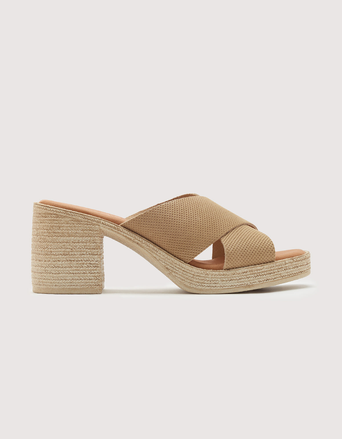 Sandalia Tacón Camel - Marty