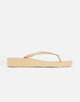 Wedge Flip Flop Beige - Saona