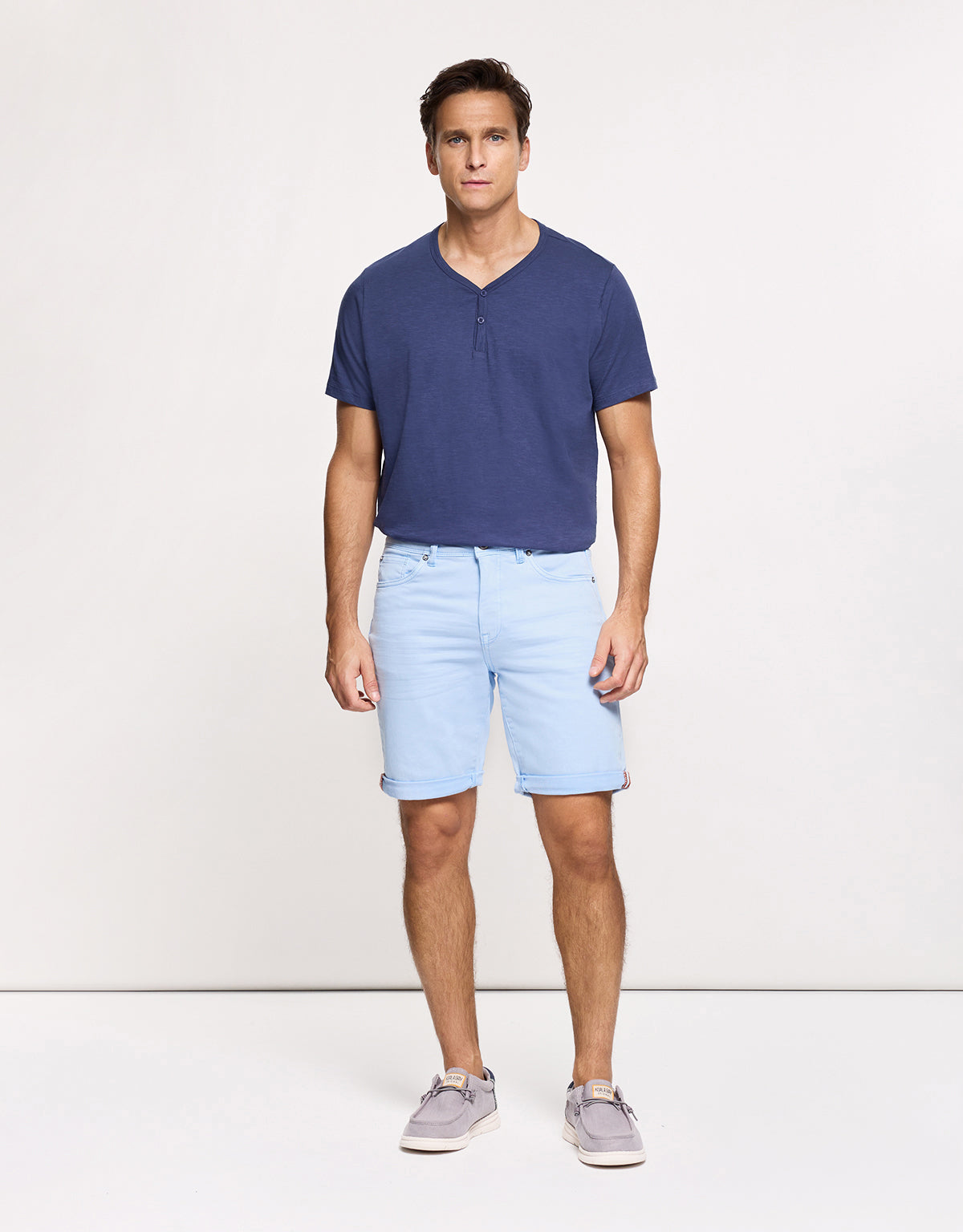Blue Denim Bermuda Shorts - Palm Beach