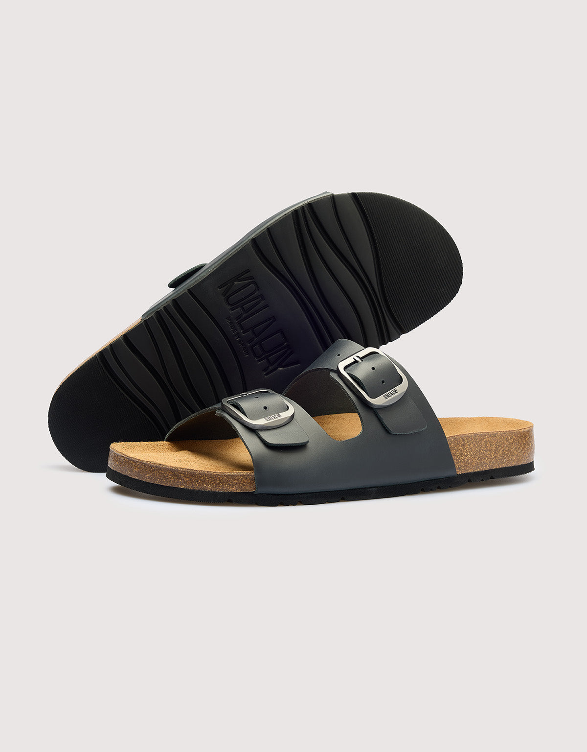 Bio navy blue leather sandal - Cherokee