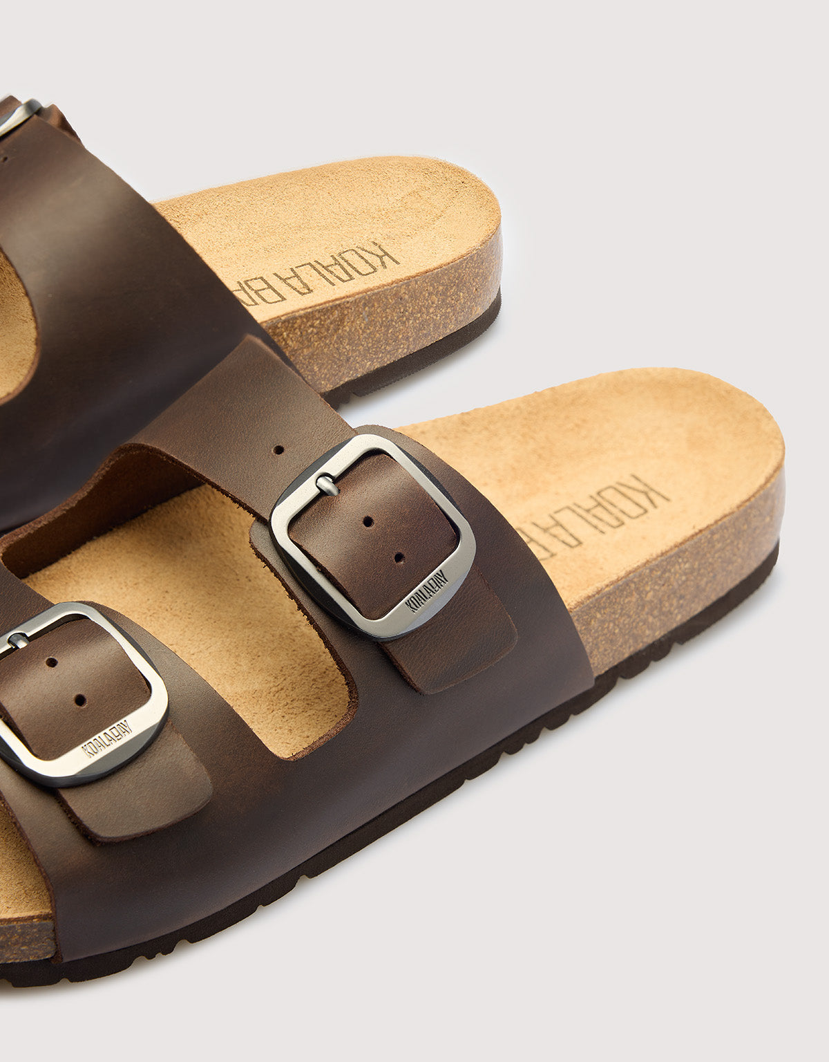 Bio Brown Leather Sandal - Jeep