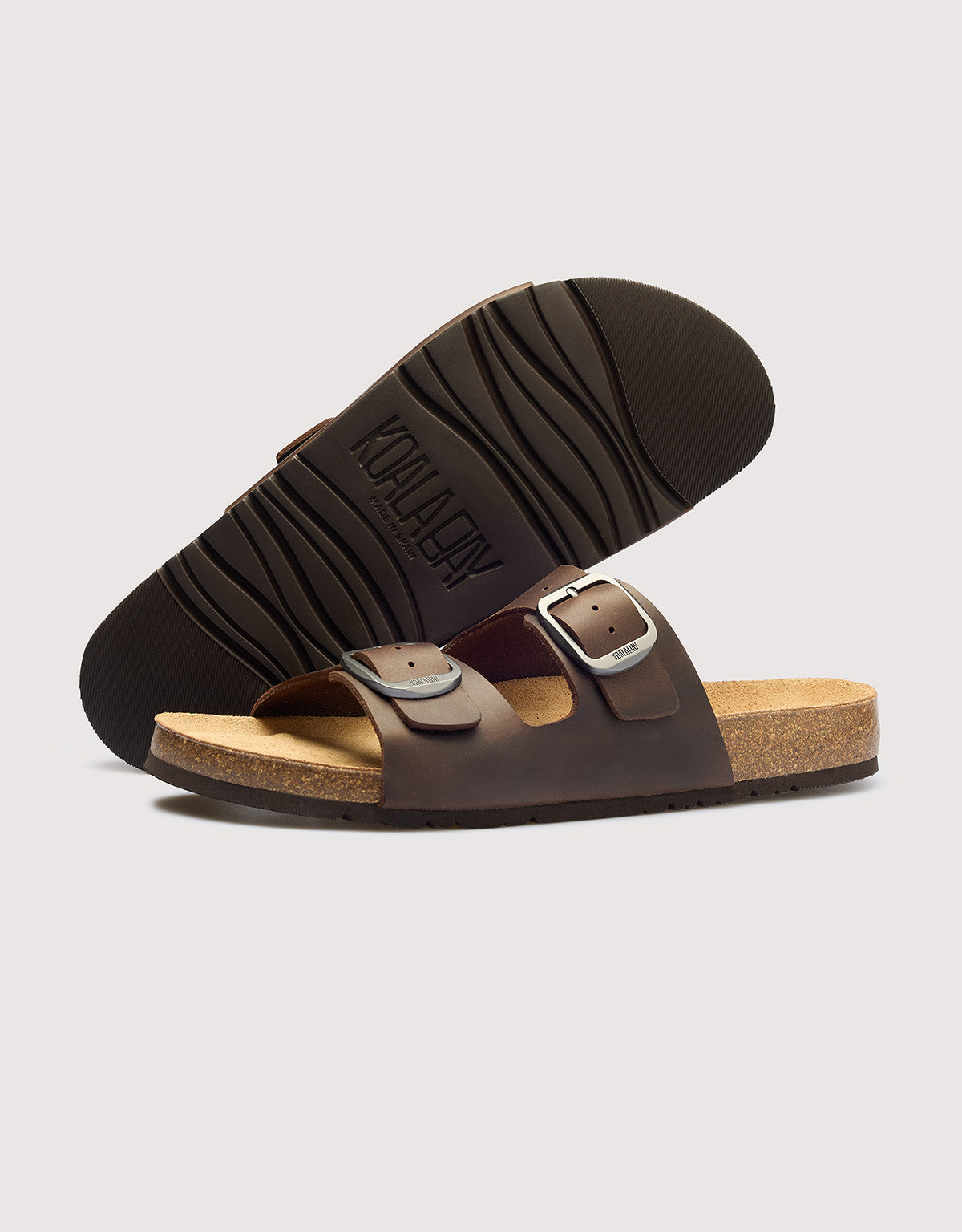 Bio Brown Leather Sandal - Jeep