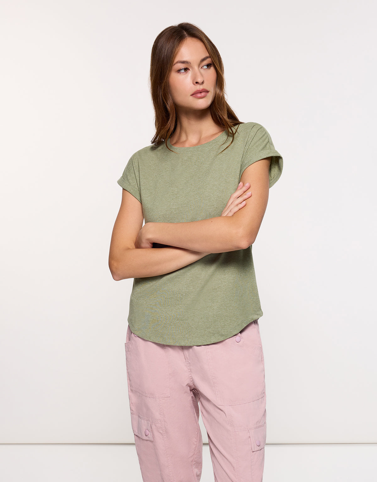 Khaki Short Sleeve T-shirt - Luma
