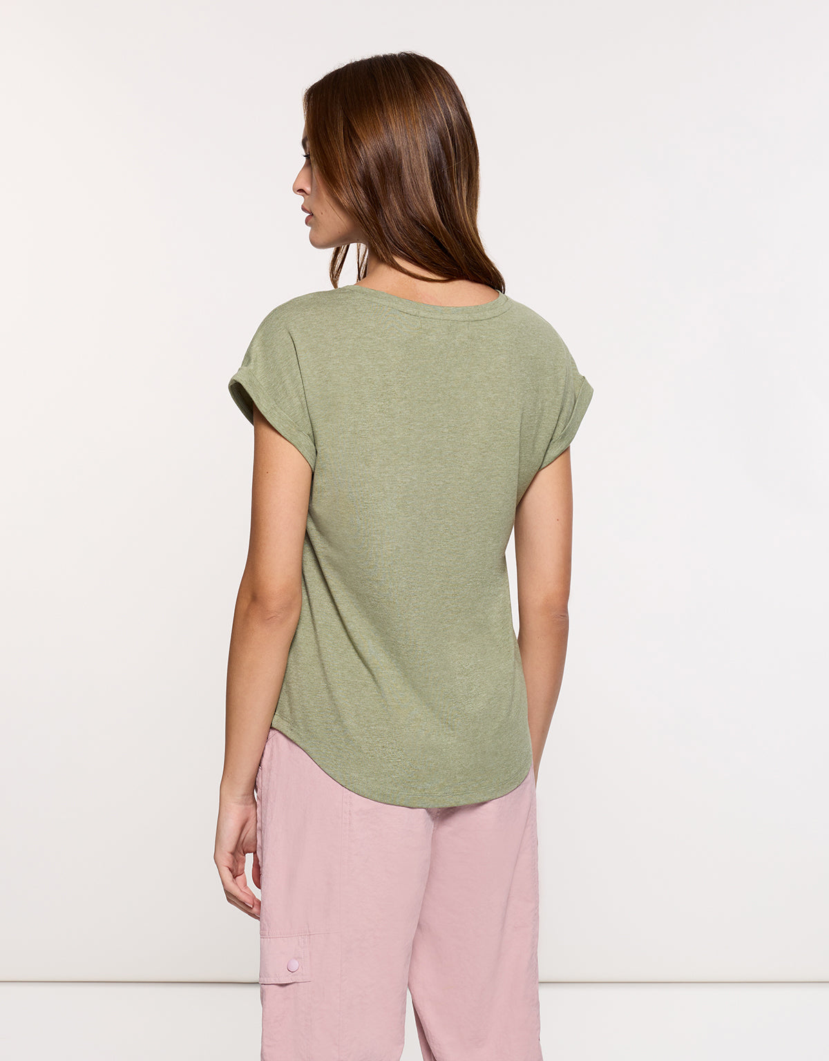 Khaki Short Sleeve T-shirt - Luma