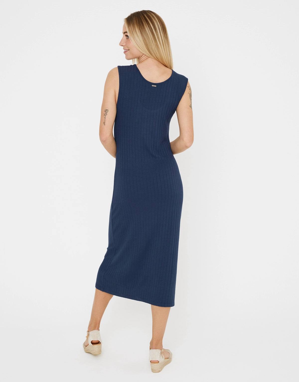 Vestido Midi Largo Cuello Redondo - Desita 
