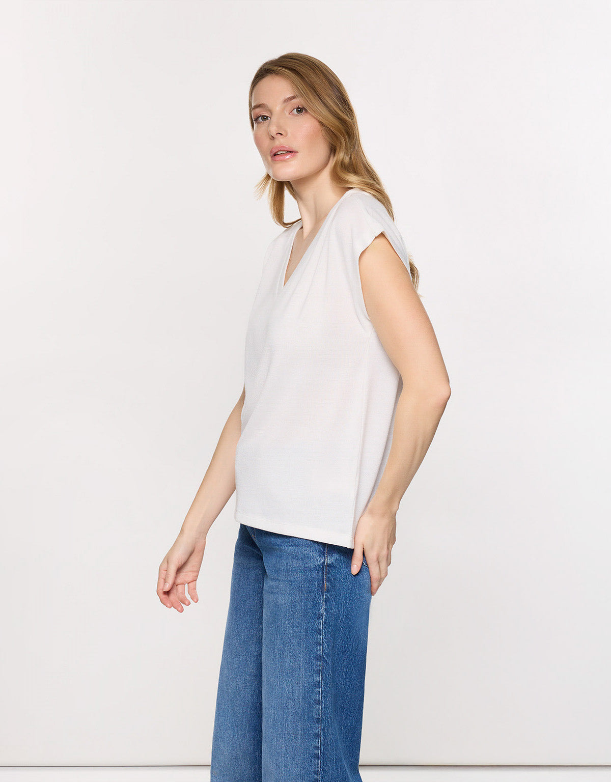 Off White Short Sleeve T-Shirt - Imara
