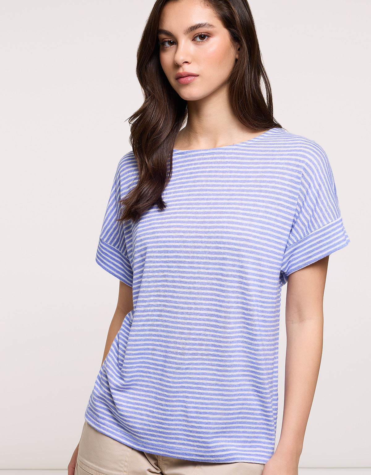 Camiseta Manga Corta Azul Claro - Solfidea