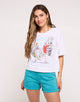 Turquoise Denim Bermuda Shorts - Orce