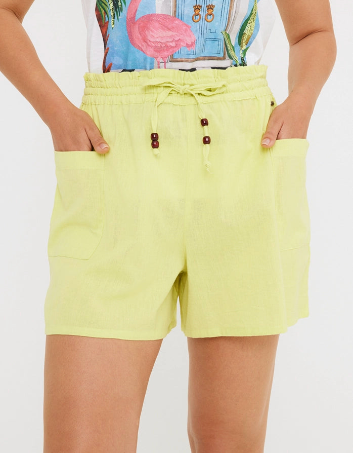 Short Algodón Y Lino - Haim 