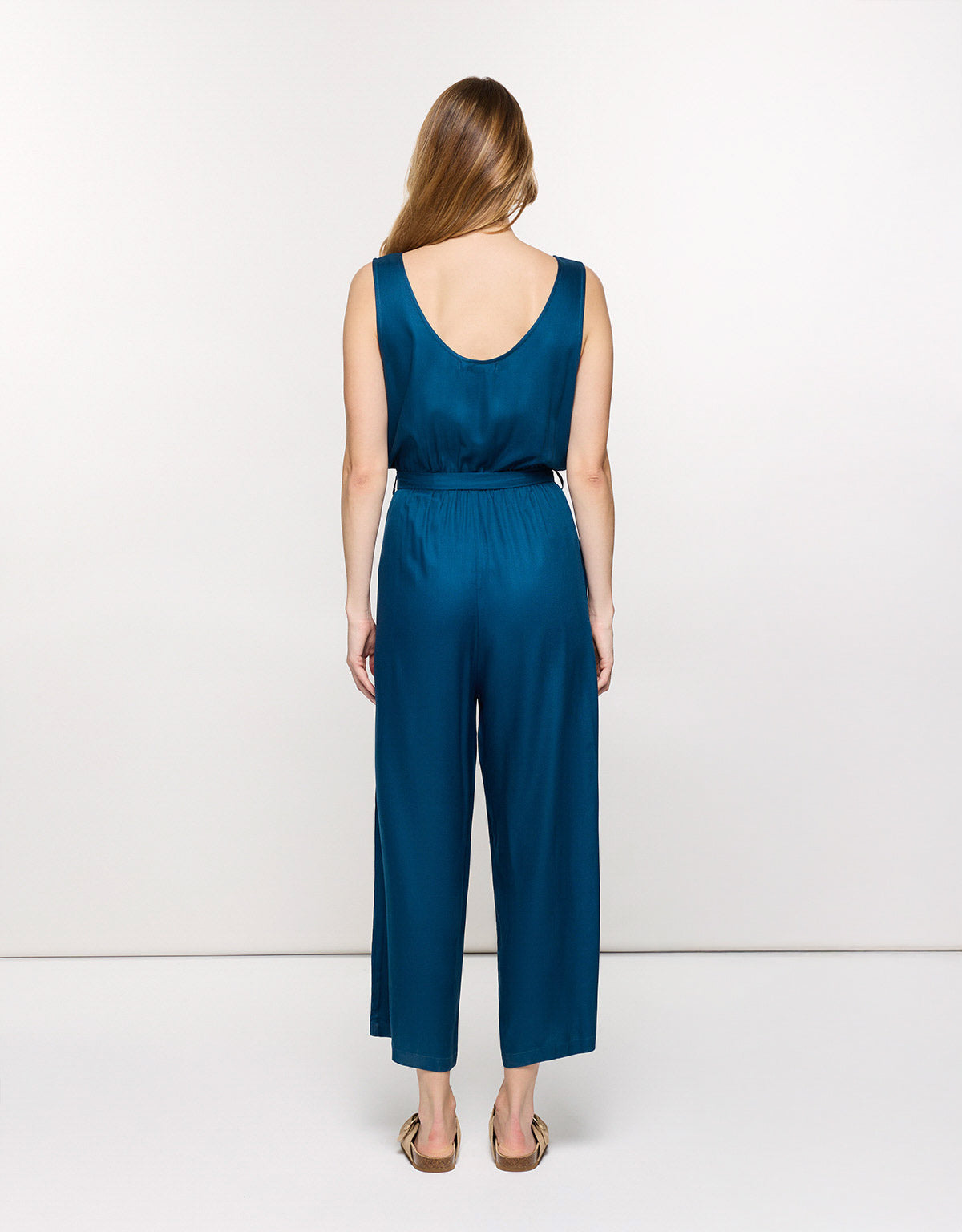 Blue Long Jumpsuit - Pavone