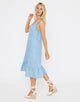 Light Denim Midi Dress - Maxer