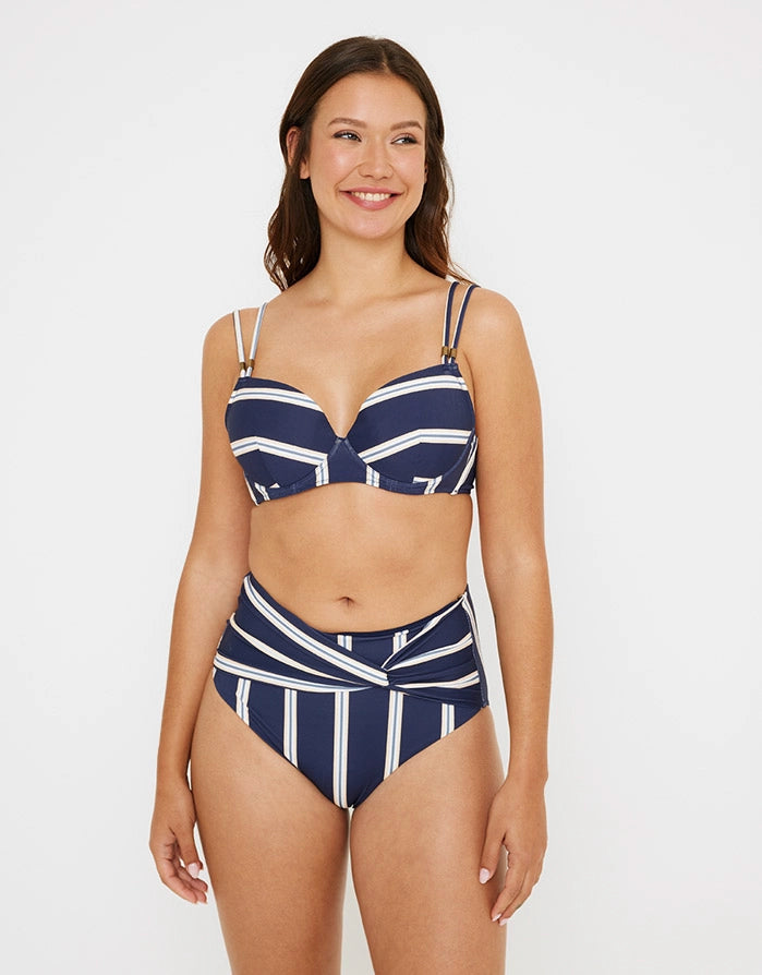 Navy Blue Bikini Top - Calelia