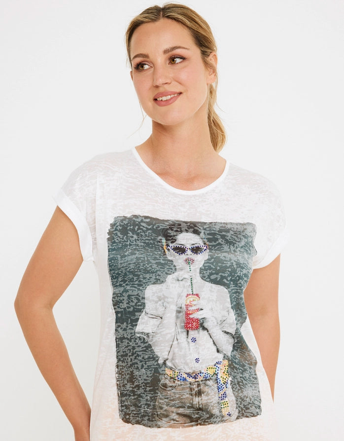 Camiseta Manga Corta Blanco - Gabeira