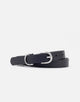 Fine Black Leather Belt - Marisa