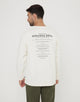 Sudadera sin Capucha con Estampado Blanco - Isalow 