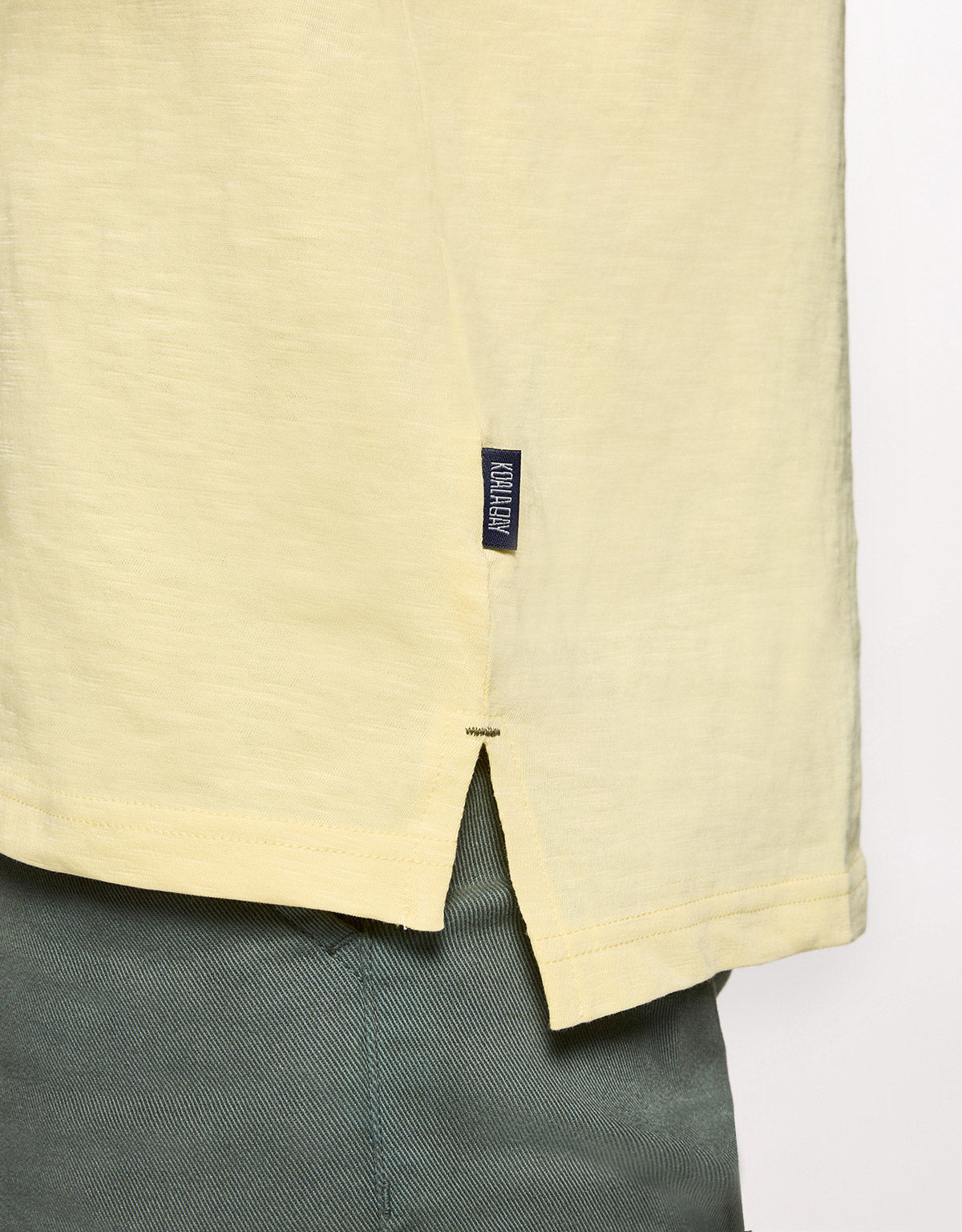 Camiseta Manga Corta Amarillo Pastel - Button 6