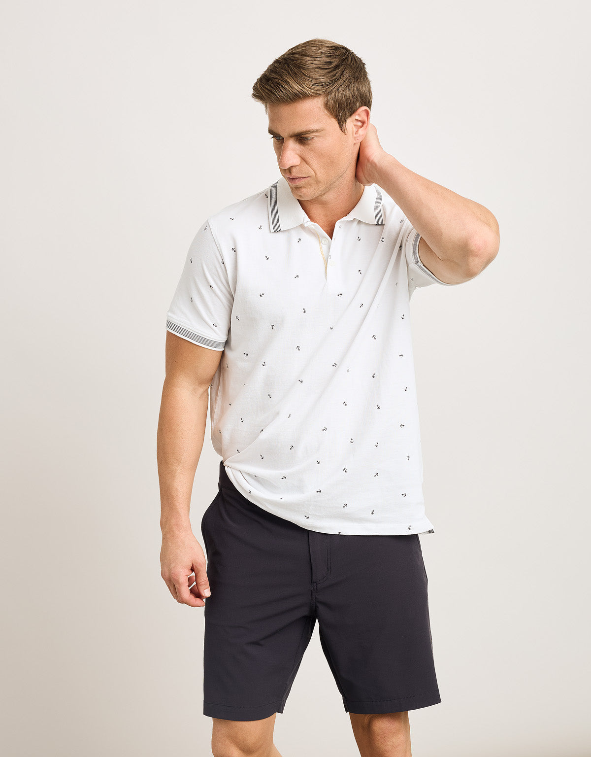 Polo Manga Corta Blanco - Flinders 