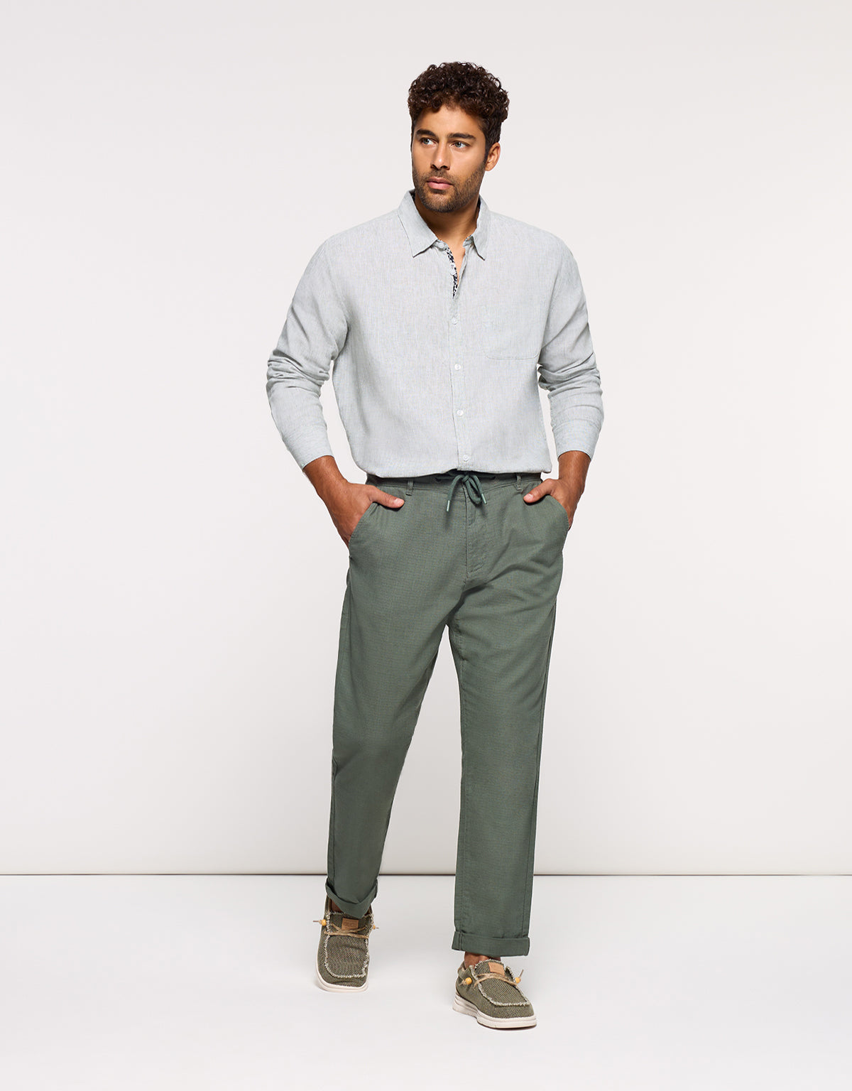Khaki Long Trousers - Lars