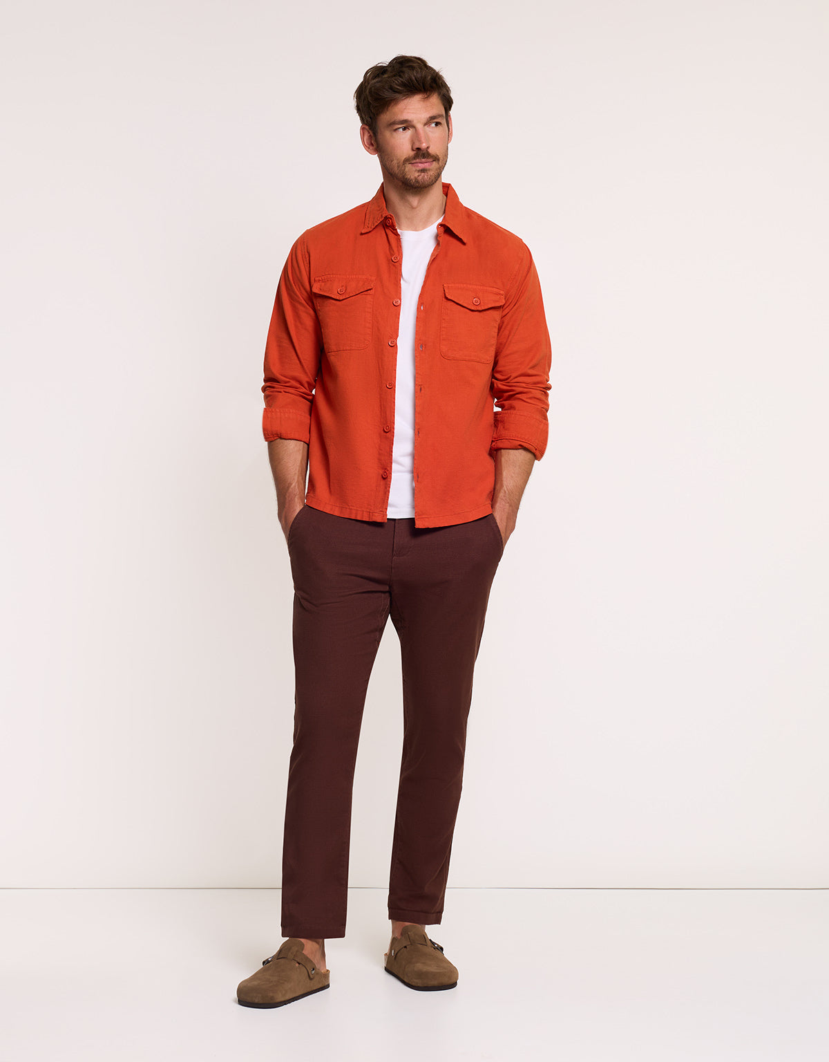 Chocolate Brown Trousers - Lars