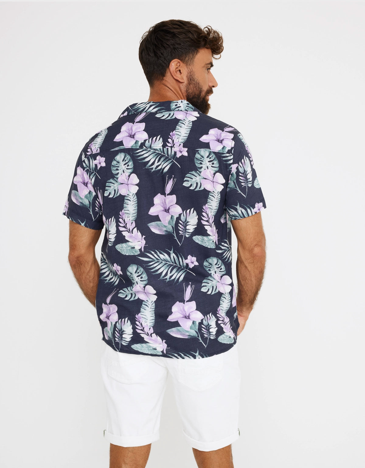 Hawaiian Print Short Sleeve Shirt - Risc