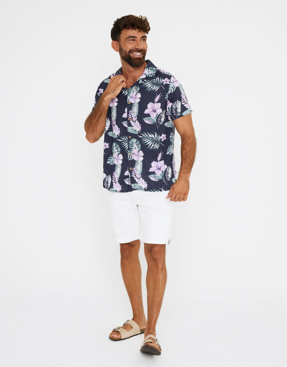 Hawaiian Print Short Sleeve Shirt - Risc