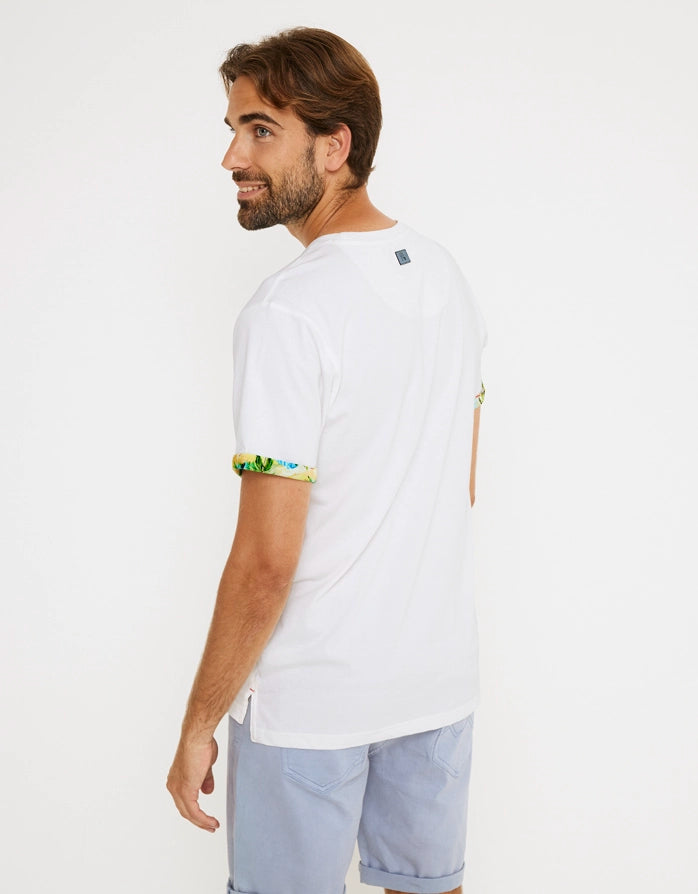 White Short Sleeve T-shirt - Reverse