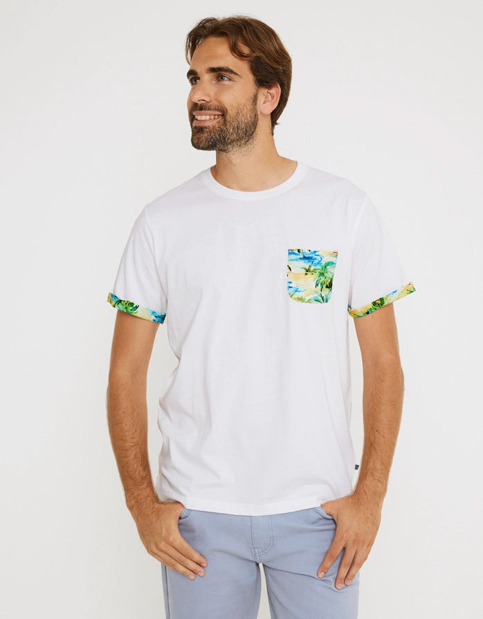 White Short Sleeve T-shirt - Reverse
