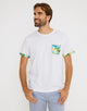 White Short Sleeve T-shirt - Reverse
