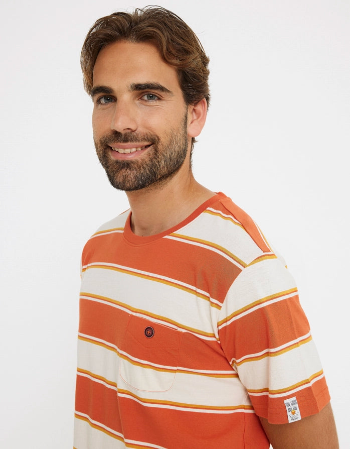 Camiseta Manga Corta Naranja - Kenneth 