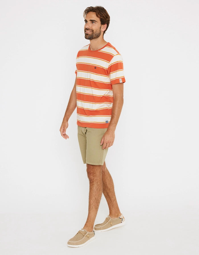 Camiseta Manga Corta Naranja - Kenneth 