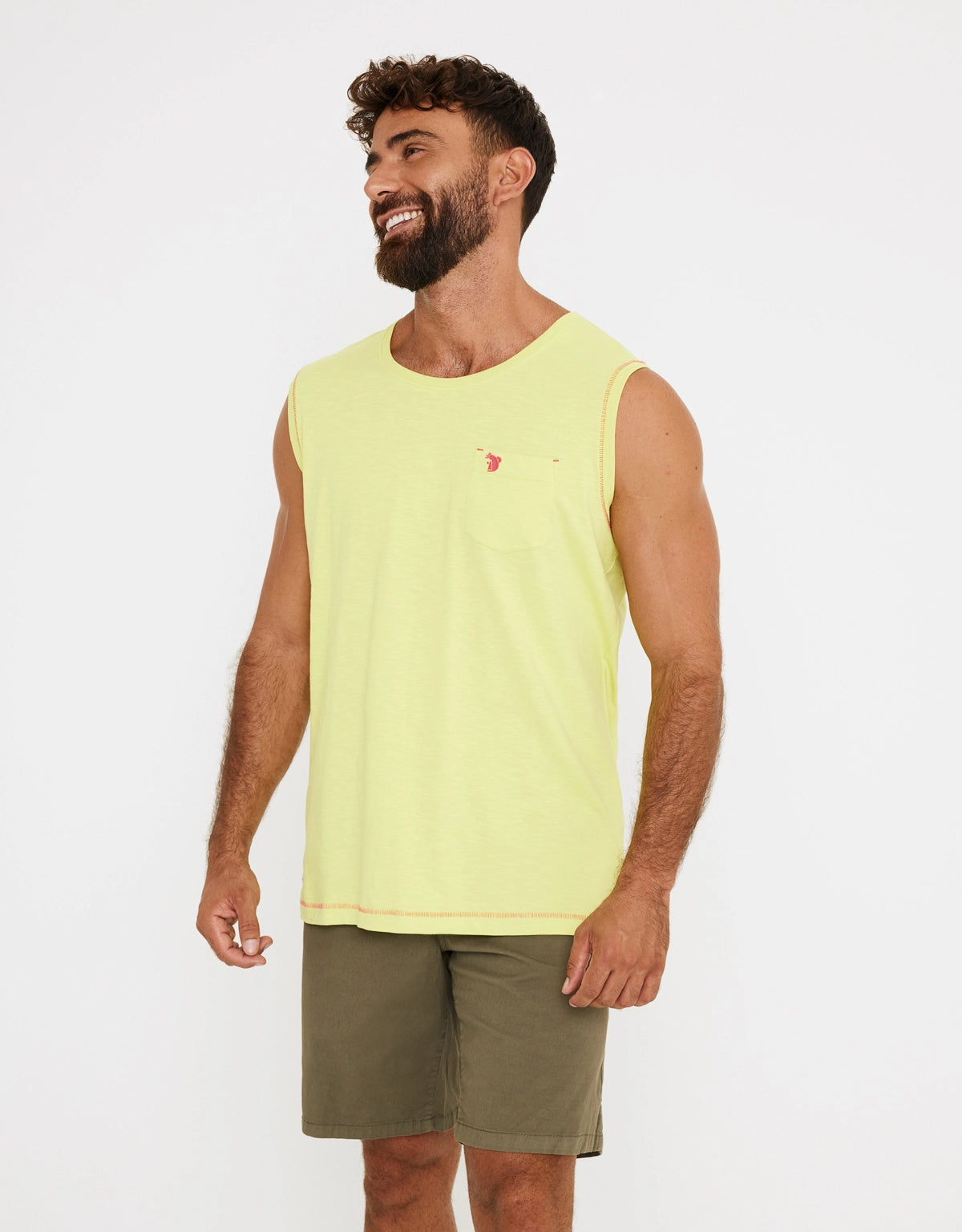 Camiseta Sin Mangas Algodón Amarillo Lima - Sealab 3
