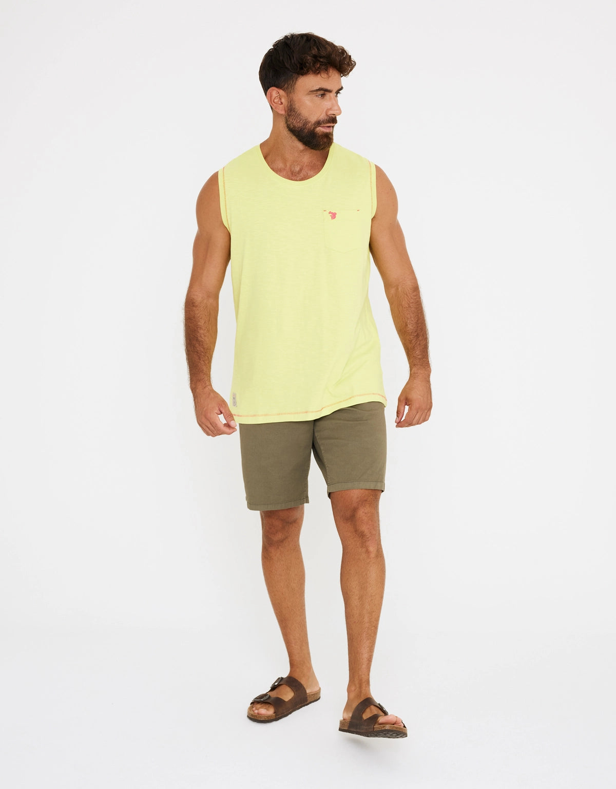 Camiseta Sin Mangas Algodón Amarillo Lima - Sealab 5