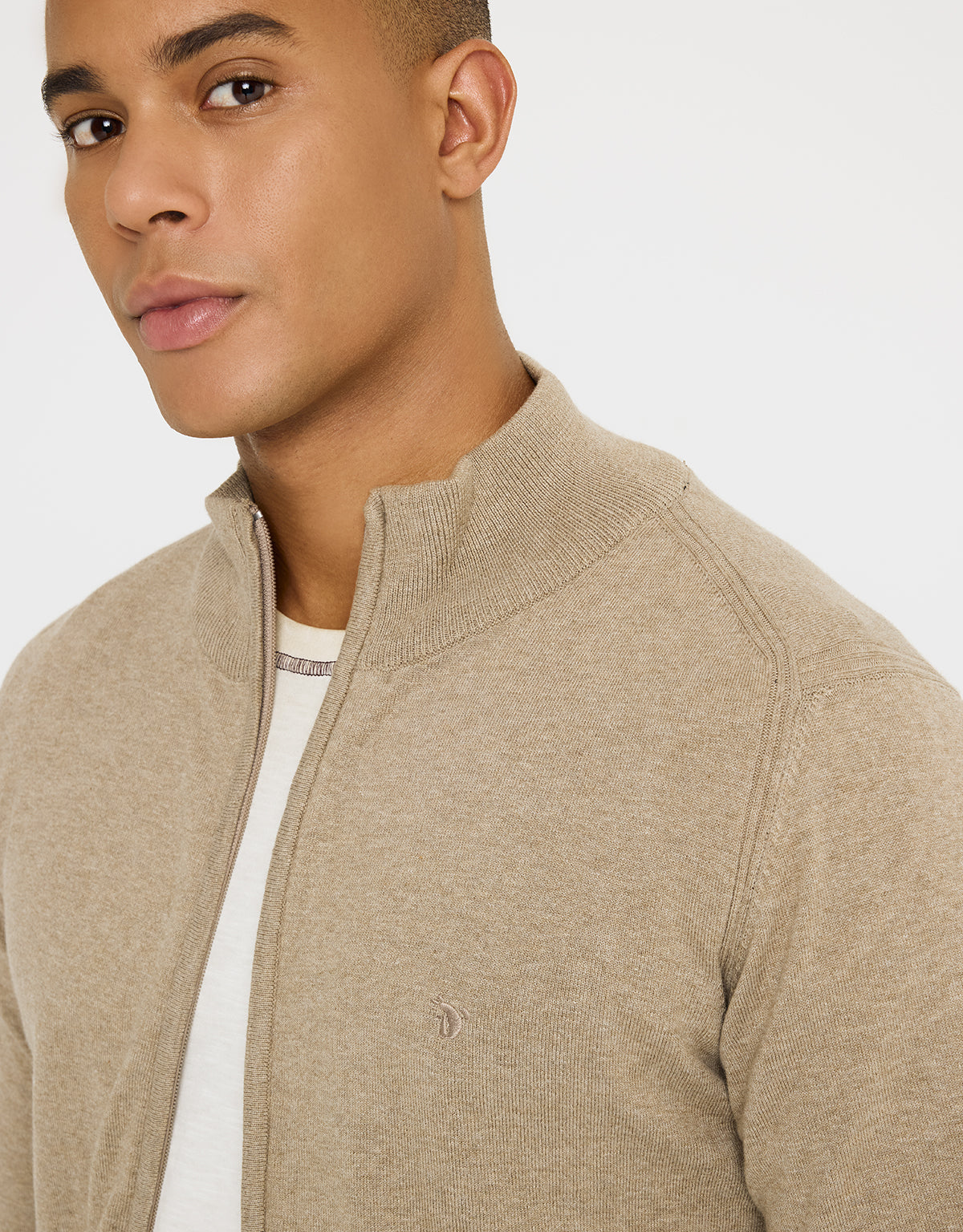 Jersey con Cremallera Beige - Picos 
