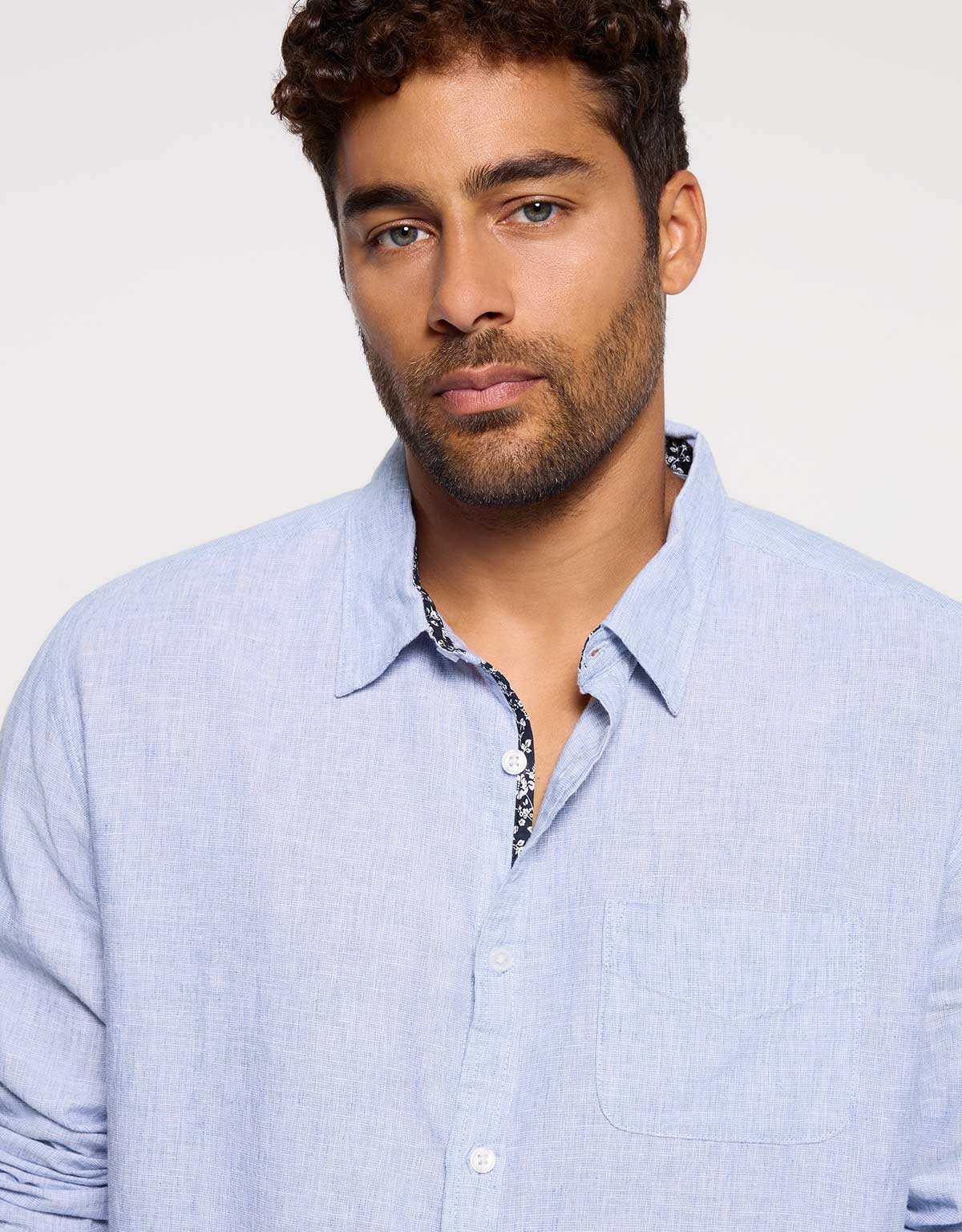 Camisa Manga Larga Azul - Sum 1