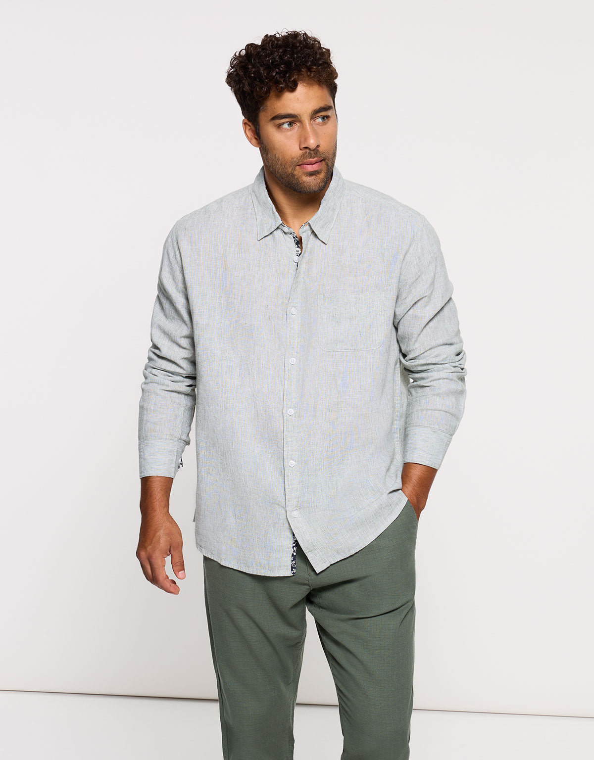 Camisa Manga Larga Verde - Sum 1