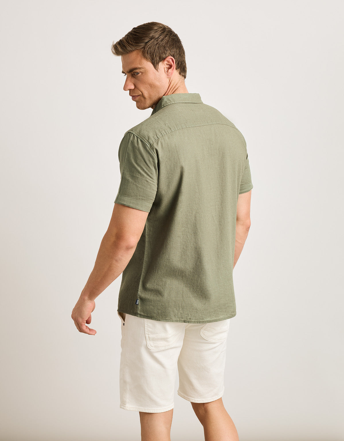 Camisa Manga Corta Caqui - Norla 