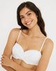 White Bandeau Bikini Top - Bicela