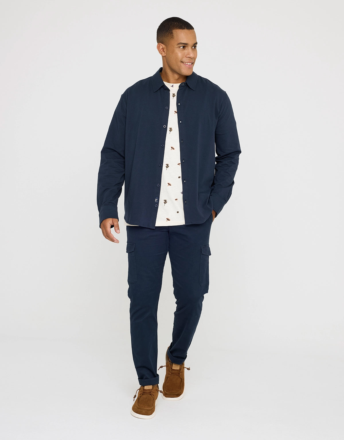 Camisa Manga Larga Azul Marino - Atti 